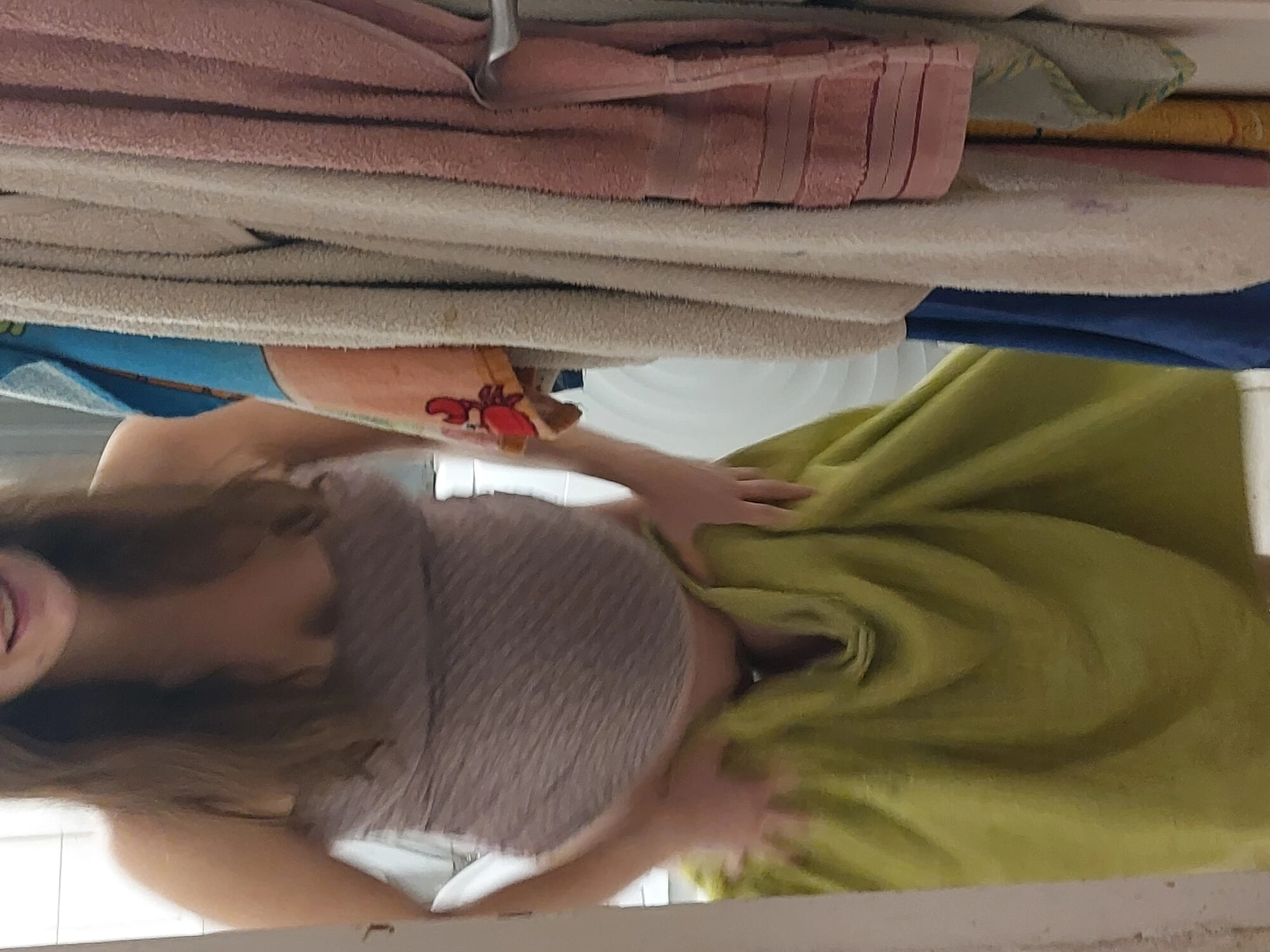 Pregnant wife teasing