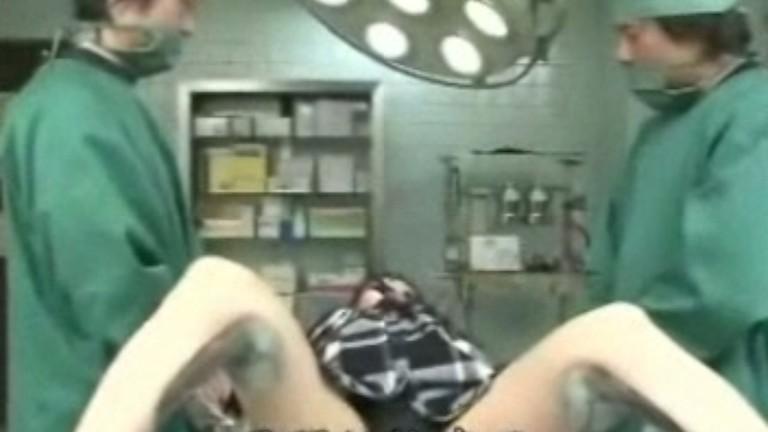pregnant milf creampie fucked by doctor on operating table