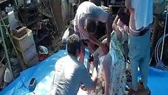 Pregnant Japanese Chick Fucked By Hobos