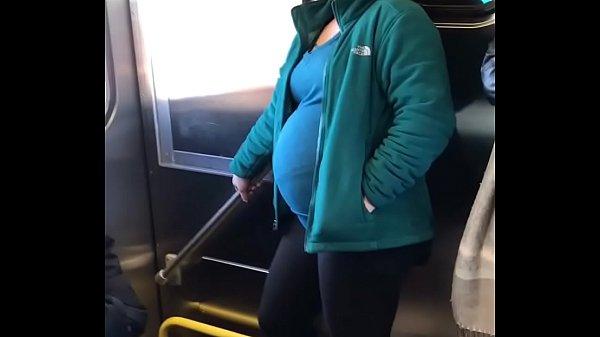 Spied voyeur pregannt cam in the train