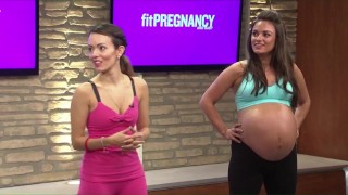 Big pregnant belly