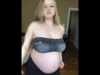 YOUNG TWERKING SLUT PREGGO WITH BLACK BABY