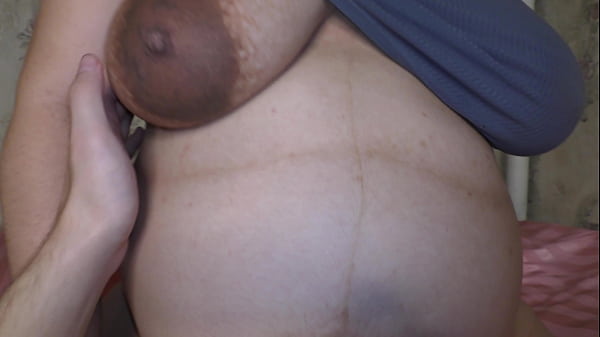 Cheating wife with a huge pregnant belly and big boobs, ride in cowgirl position her hubby small dick! – Milky Mari